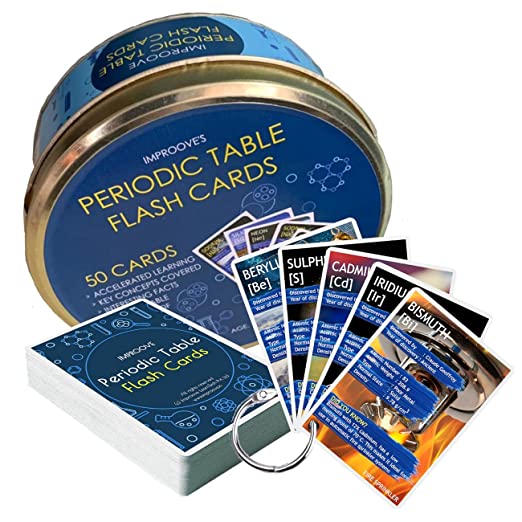 Periodic Table - 50 Flash Cards Gift Box